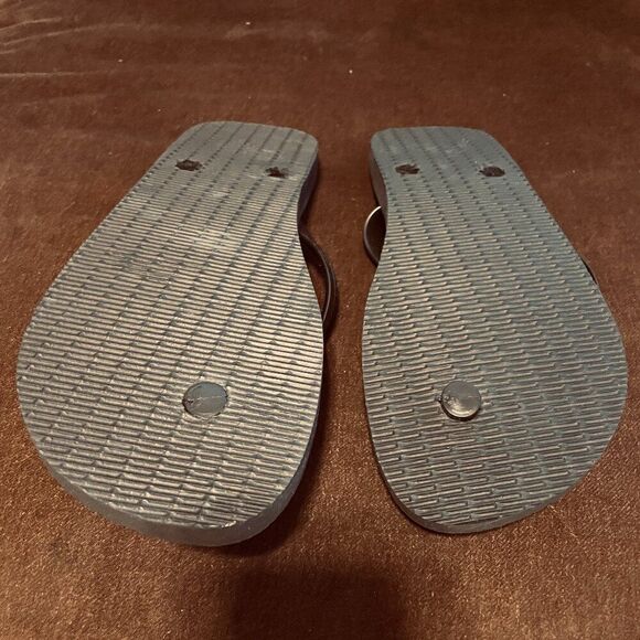 Super Rare Extra Wide Thong Straps Havaianas Mens Black 11/12 US 45/46 EUR - Picture 7 of 7